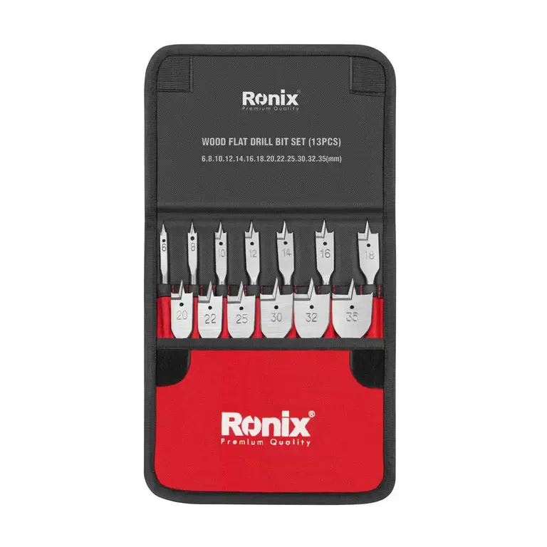 ხის ბურღების ნაკრები Ronix RH-5300, 13ც.