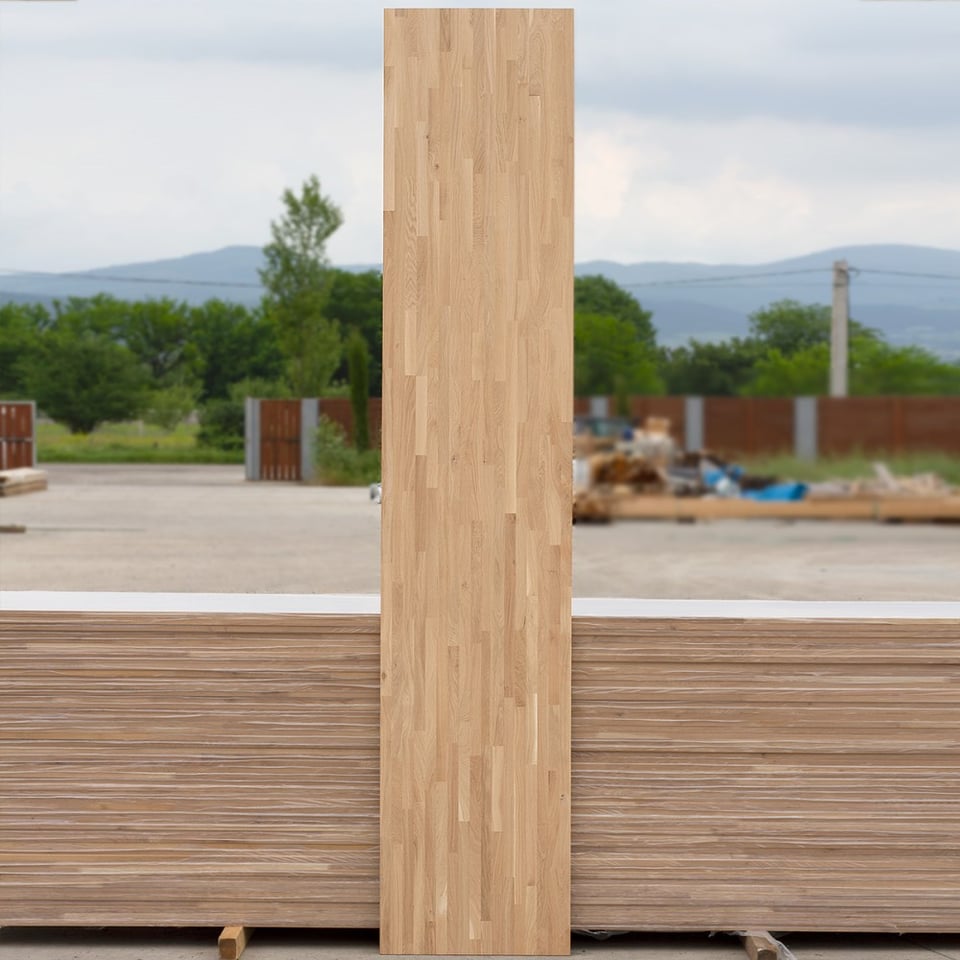 ავეჯის დაფა ECOWOOD მუხა ხარისხი AB 20x600x3000 მმ ბუნებრივი ხისფერი