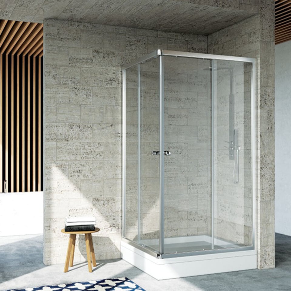 საშხაპე კაბინა ARGOS D222A 90*90*200სმ ოთხკუთხედი (5 მმ)