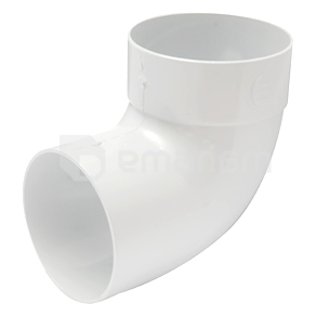 მილის მუხლი ერთმუფტიანი RainWay 75 მმ 67° თეთრი