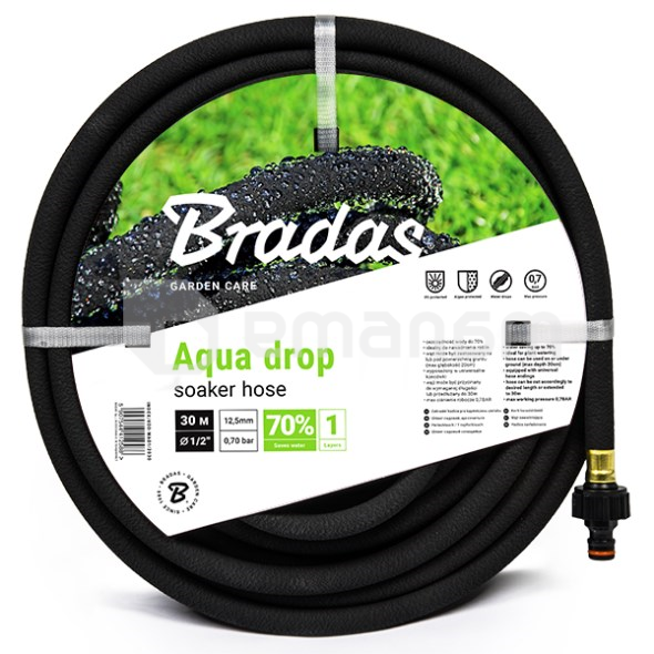 შლანგი წვეთოვანი Bradas AQUA-DROP 1/2"-30 მ WAD1/2030