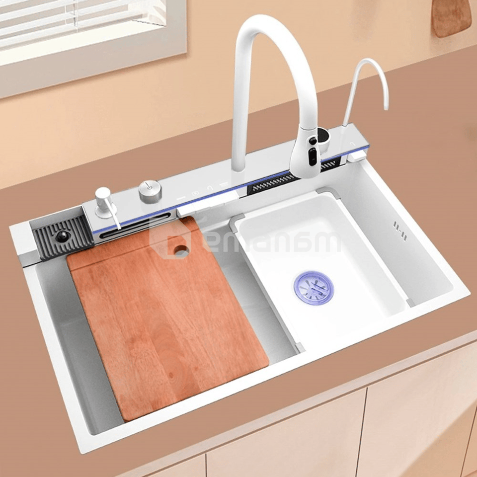 სამზარეულოს ნიჟარა მულტიფუნქციური Lefton P31-W 75x45 სმ White