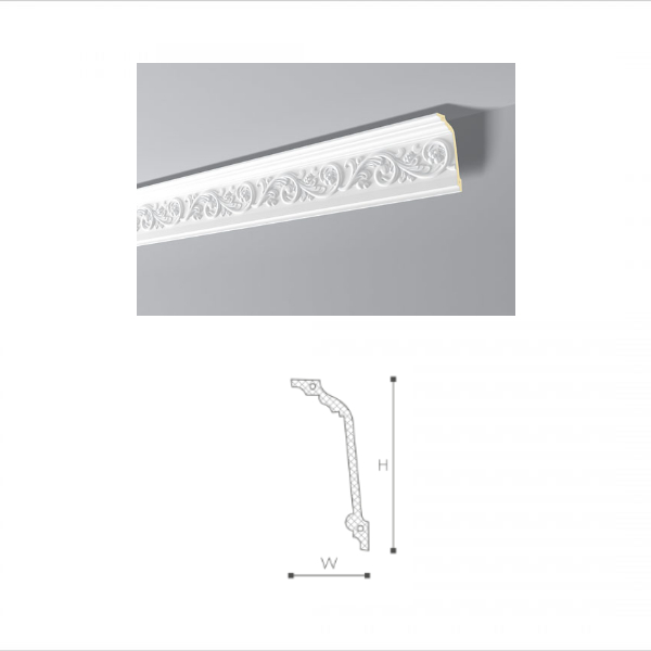 პოლიურეთანის ჭერის  კარნიზი ALLEGRO AL5