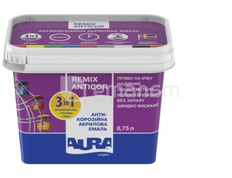 ემალი Eskaro Aura Luxpro Remix Anticor 750 მლ თეთრი