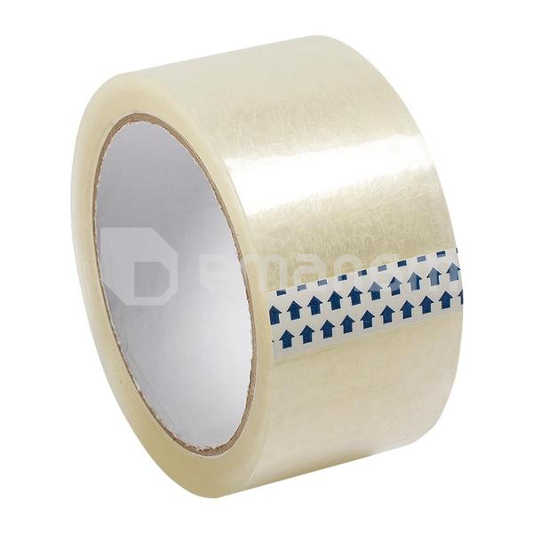 თვითწებვადი ლენტი გამჭირვალე 43 მმ/ 100 მ/ 52 მკმ