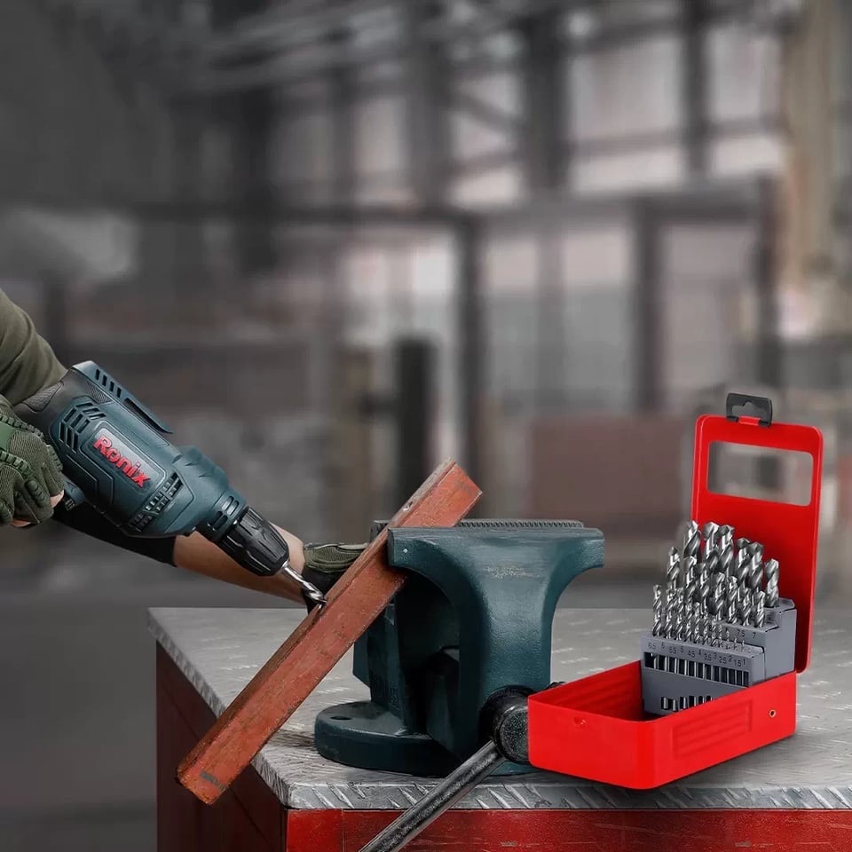 HSS მეტალის ბურღების ნაკრები Ronix RH-5582, 1-13 მმ