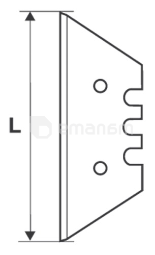 პირი უნივერსალური დანის ტრაპეციული Topmaster 370123 10 ც