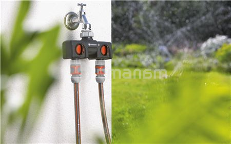 გამანაწილებელი 2 არხიანი Gardena 8193-20 G3/4" G1"