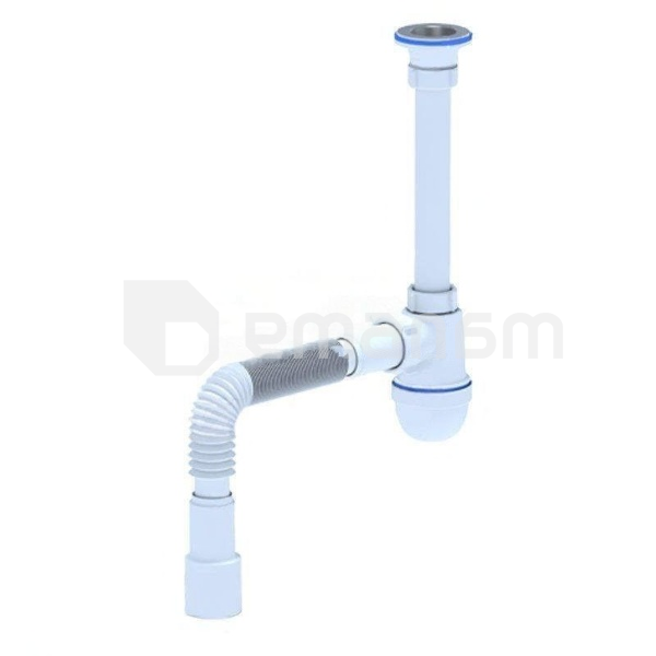 სიფონი დრეკადი მილით  ANI PLAST 1/2" 40х40/50 C0115EU