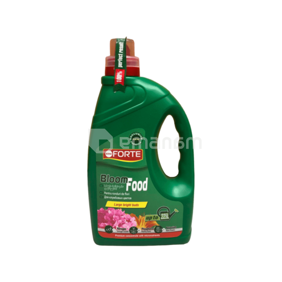 სასუქი დიდი ყვავილოვანი მცენარეებისთვის Bona Forte 1.5 ლ