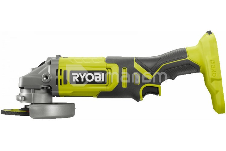 კუთხის სახეხი მანქანა აკუმულატორის Ryobi RAG18125-0 ONE+ 18V