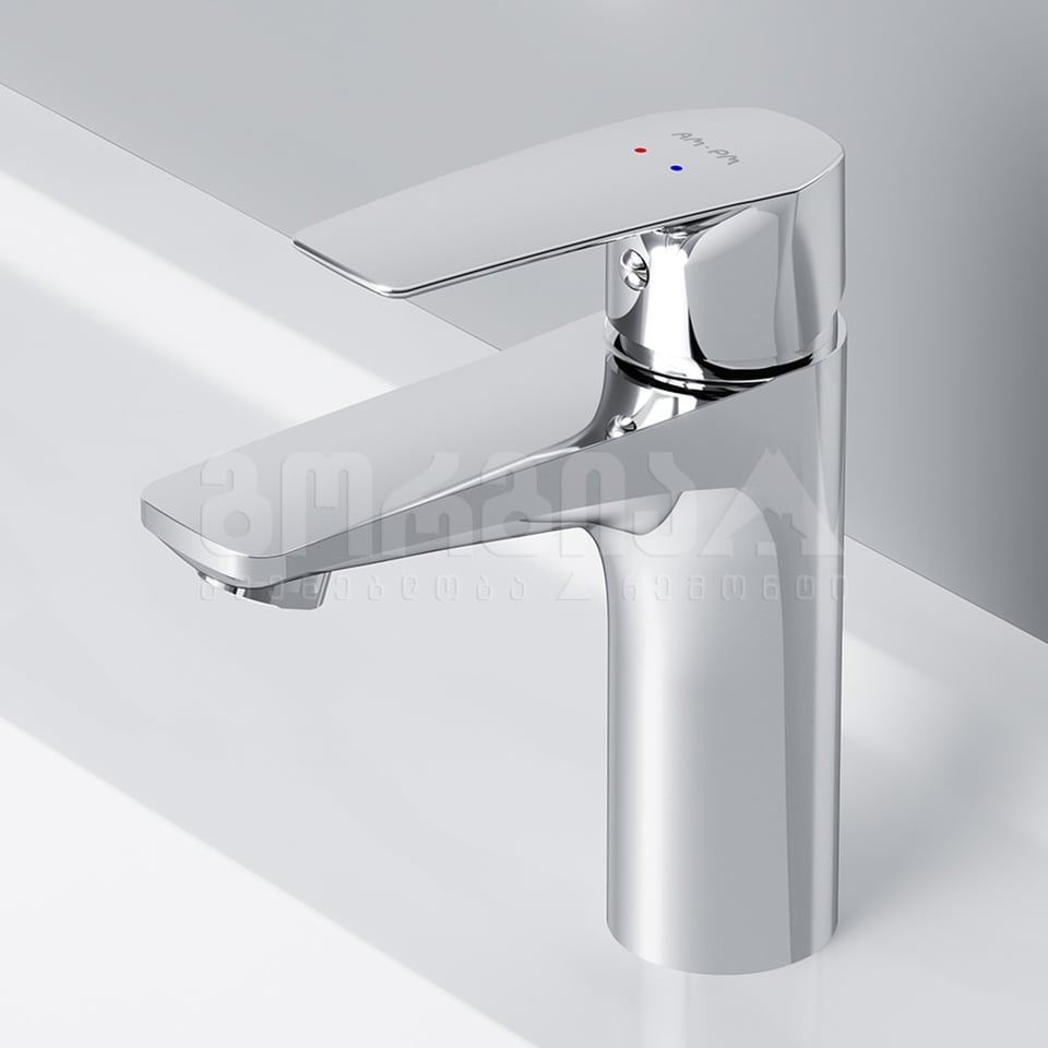 ხელსაბნის შემრევი ქრომირებული  GEM F90A02100