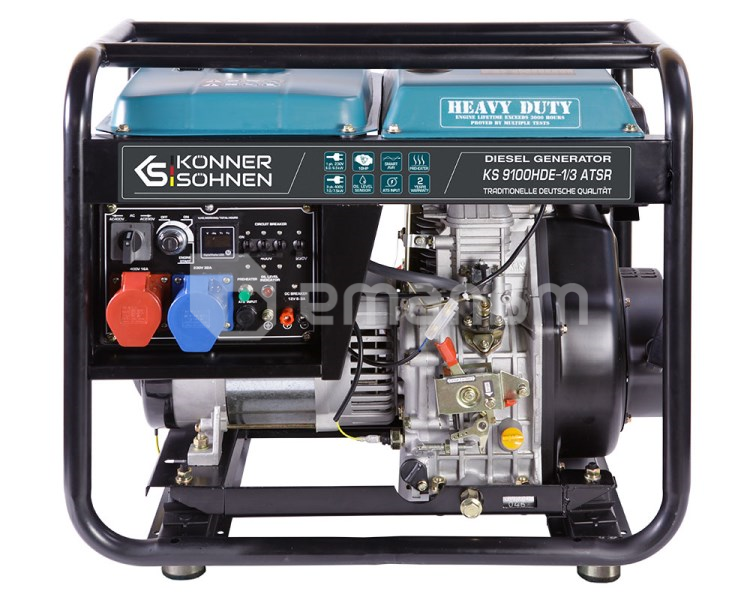 გენერატორი დიზელის Konner&Sohnen KS 9100HDE-1/3 ATSR 7.5 kW