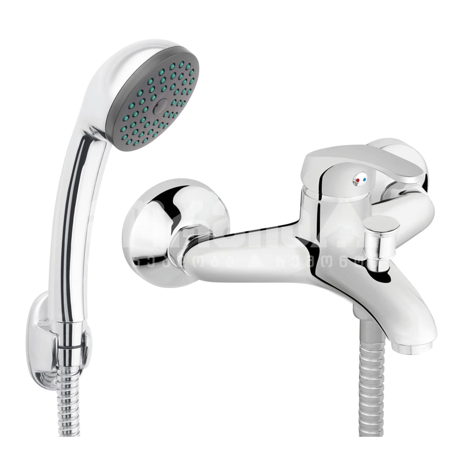 აბაზანის შემრევი საშხაპე ყურმილით BASIC BBC11