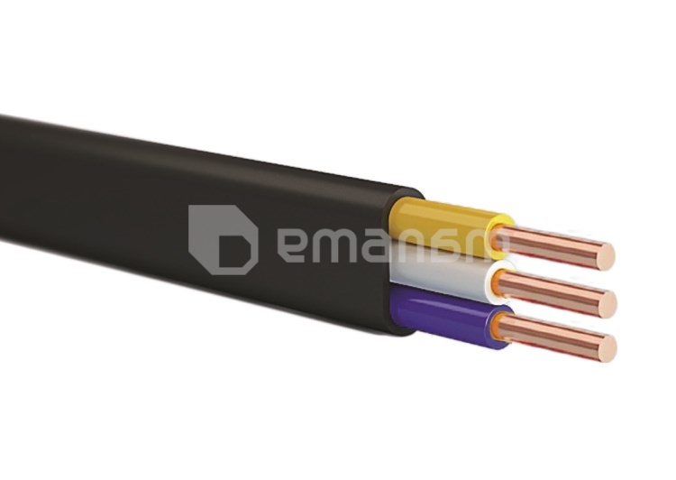 კაბელი SAKCABLE H05VVH2-U 3x2.5 10 მ.
