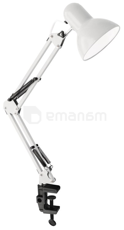 მაგიდის სანათი Ultraflash სამაგრით თეთრი UF 312P C01