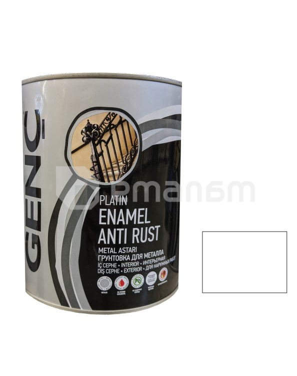 პრაიმერი ანტიკოროზიული Genc Synthetic antirust თეთრი 750 მლ