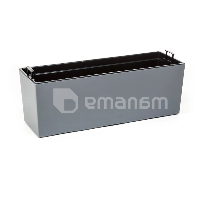 ქოთანი ყვავილის Lamela BEGONIA 19x56სმ 12ლ ნაცრისფერი