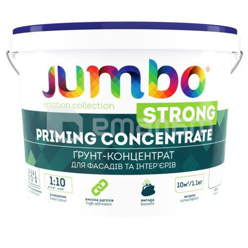 გრუნტი-კონცენტრატი 1:10 Jumbo Strong 1 ლ