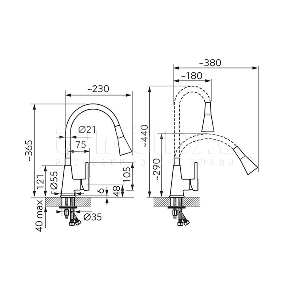 სამზარეულოს შემრევი ZUMBA II BZA42P