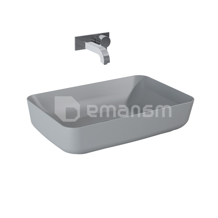 ხელსაბანი დასადები Elita Nomia 50x39 ანტრაციტი მქრქალი