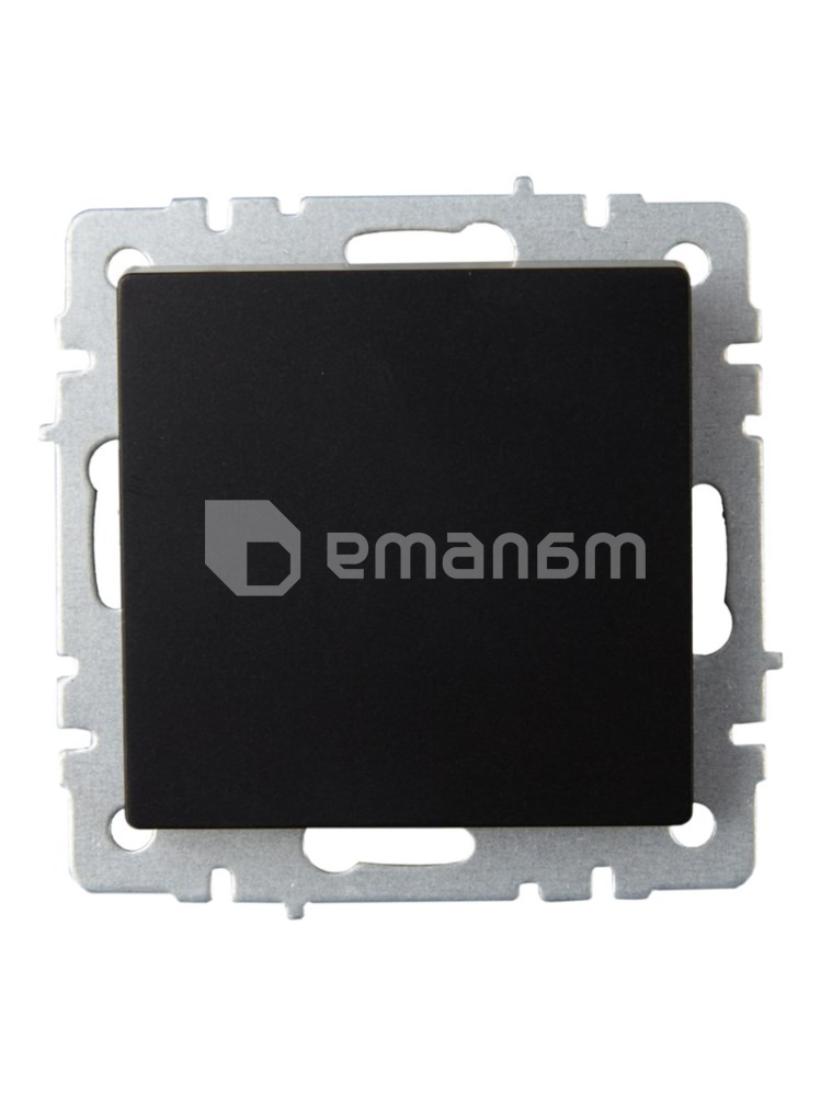 ჩამრთველი IEK BRITE 1 10A VC10-1-0-BrB შავი