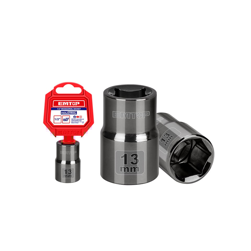 1/2" ექვსკუთხა თავაკი 13მმ ESCT12131 EMTOP