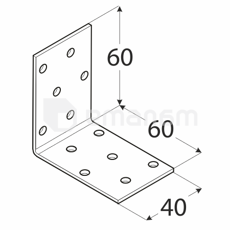 კუთხედი პერფორირებული KM3 Domax 4103