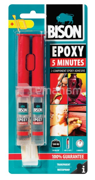 ეპოქსიდის წებო Bison Epoxy 5 Minutes 24 მლ