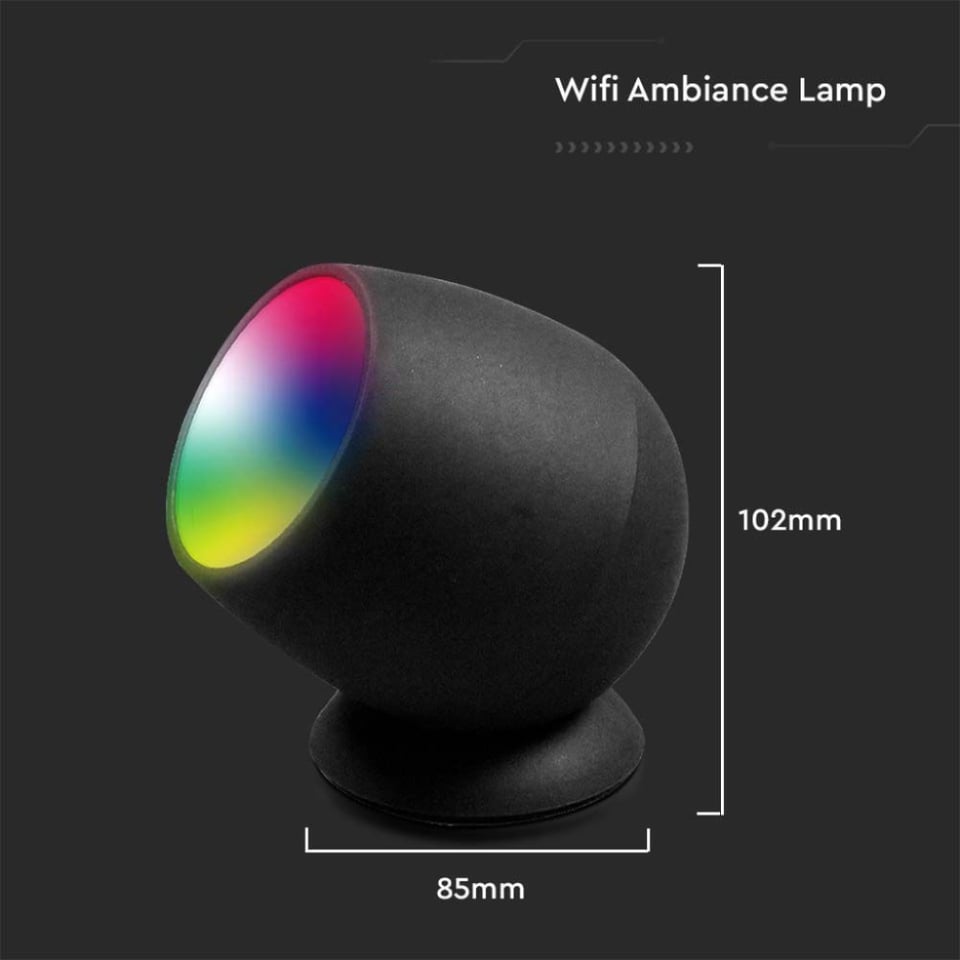 სანათი V-TAC LED RGB+WW+CW 405851-2.2W WIFI