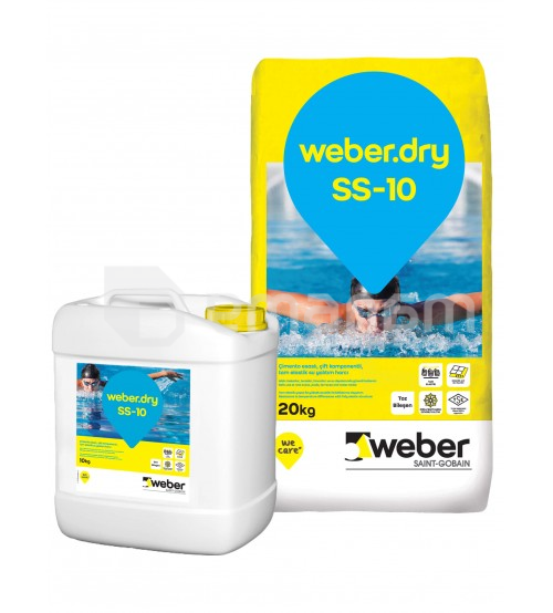 ჰიდროსაიზოლაციო ხსნარი ორკომპონენტიანი Weber.dry SS-10 30 კგ