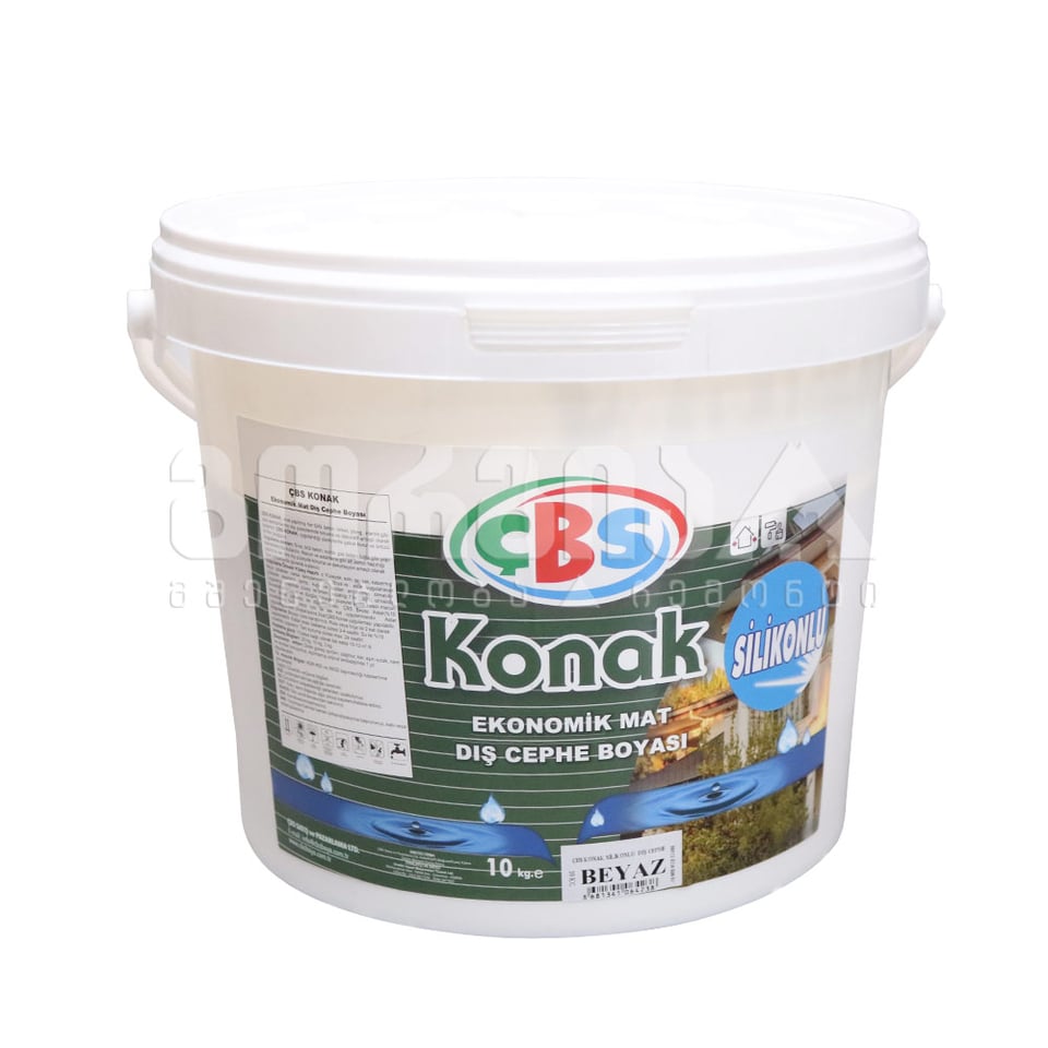 საღებავი ექსტერიერის სილიკონით "KONAK" 10 კგ