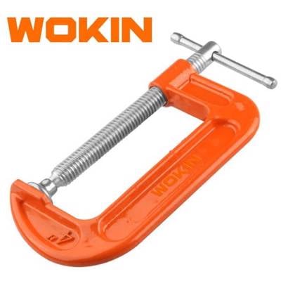 მეტალის  ფიქსატორი Wokin 106403, 3″, G-Clamp, Orange