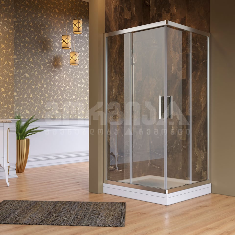 საშხაპე კაბინა KAYRA PLUS 90*90*200სმ gold PROFILE