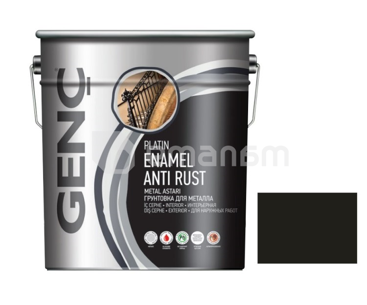 პრაიმერი ანტიკოროზიული Gench Synthetic antirust შავი 20 კგ