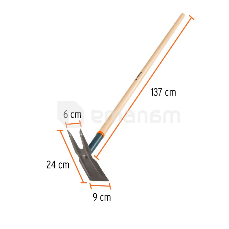 თოხი გამაფხვიერებელი Truper A2C 137 სმ