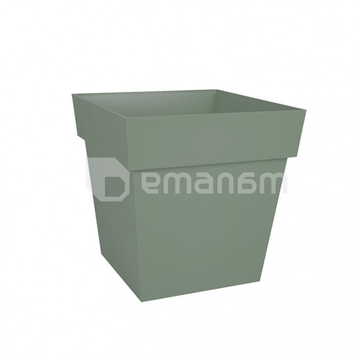 ქოთანი პლასტმასის EDA Plastiques POT TOSCANE CARRE 24,8x24,8x24,6სმ