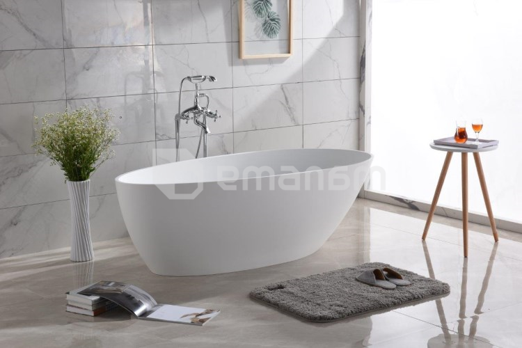 ხელოვნური ქვის აბაზანა Bonito Home Piccolo 159X70სმ