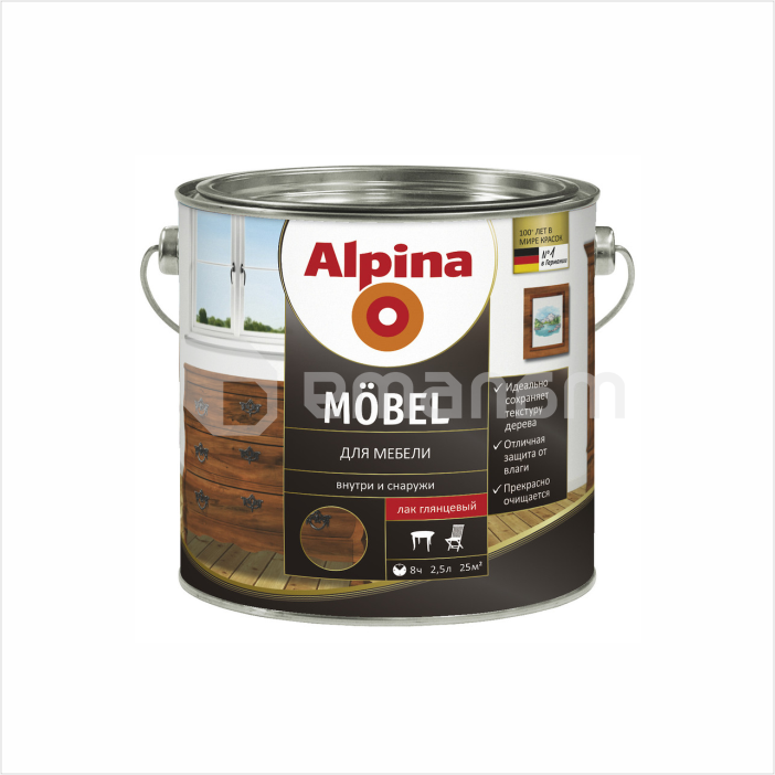 ლაქი Alpina Möbel 537742 2.5 ლ