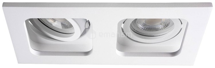 წერტილოვანი სანათი KANLUX REUL 2xDTL W/W GX5.3/GU10 2x MAX 10W