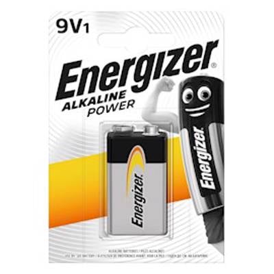 7409 Energizer Alkaline Power 9V ელემენტი, 1ც შეკრა 6LF22-BP1 (E300127700)