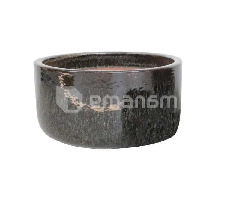 ქოთანი კერამიკული Mega Collections Glazed Bowl Falling 21x10სმ 3ლ ყავისფერი