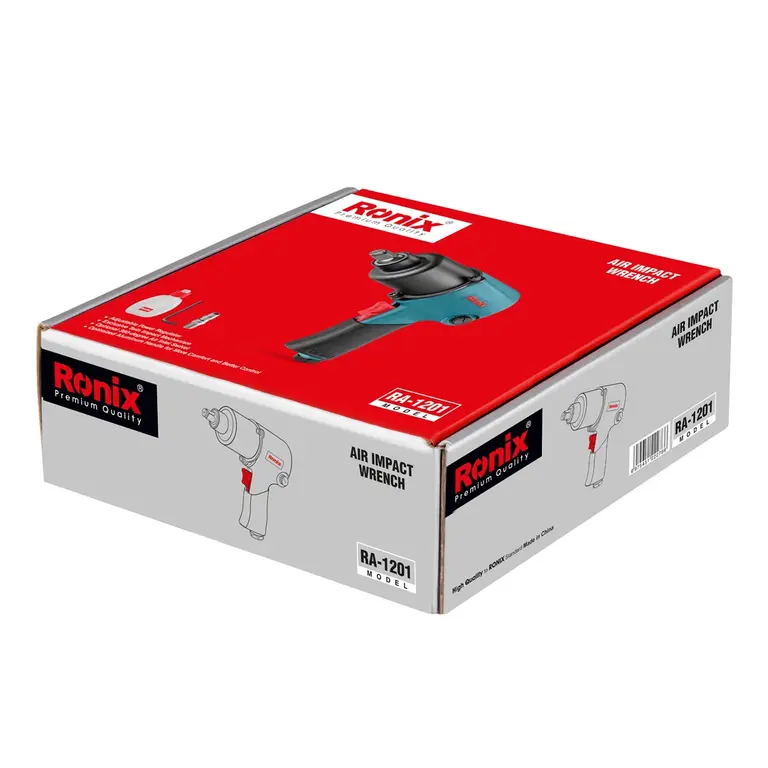 პნევმატური დარტყმითი ქანჩსახრახნი Ronix RA-1201, 1/2 (900 N.m)