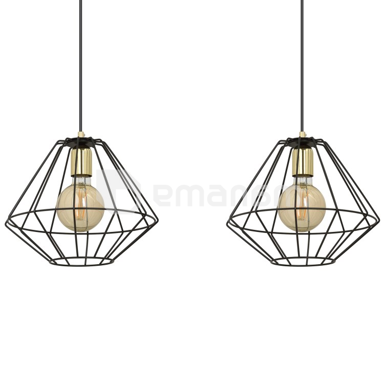 საკიდი EMIBIG Alteo 2 E27 2x MAX 60W შავი