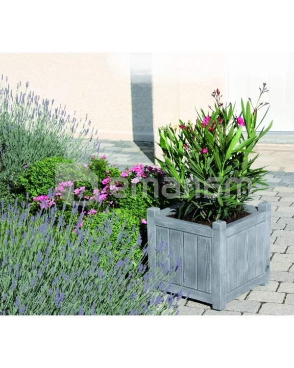 ხის ქოთანი EDA Plastiques CHARME BAC CARRE 40 X 40 X 40სმ 31ლ