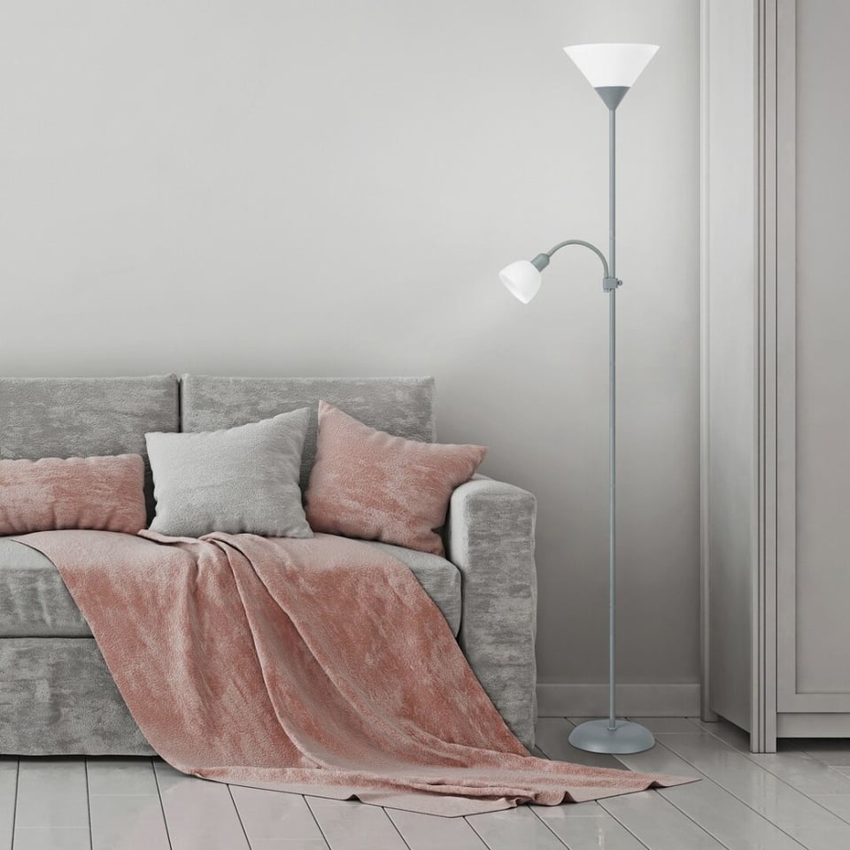 ტორშერი Rabalux 4028 Action 1 E27 60w 1 E14 25w ვერცხლისფერი