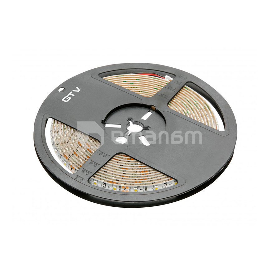 ლენტი LED GTV 300 3200K 72W 12V 5მ IP65 10მმ 5050