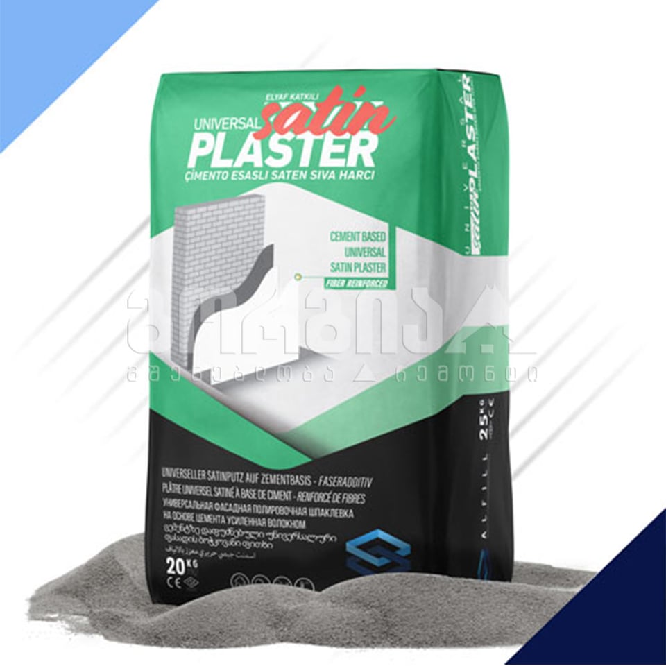 ფასადის ფითხი ALFILL UNIVERSAL SATIN PLASTER 20კგ
