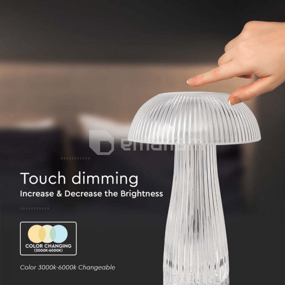 მაგიდის სანათი V-TAC 1W 5V 3000K 1800mAH D160 250 გამჭირვალე ფერი 7894