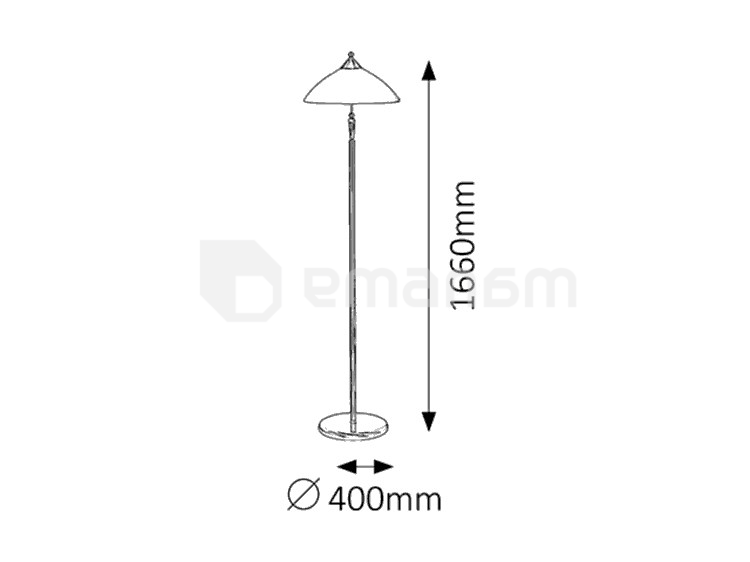ტორშერი Rabalux Regina 8178 E27 1X MAX 60W